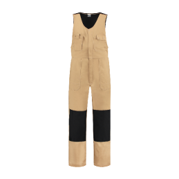 Bodybroek katoen/polyester kaki-zwart