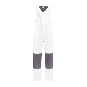 Bodybroek katoen/polyester wit-grijs