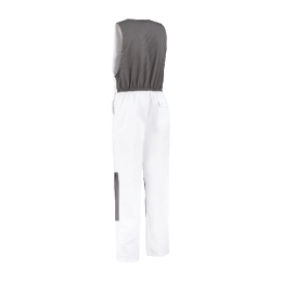 Bodybroek katoen/polyester wit-grijs