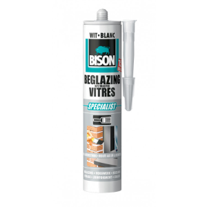 Bison beglazingskit wit 310 ml