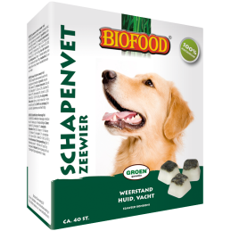 Biofood schapenvet bonbons zeewier 40 st
