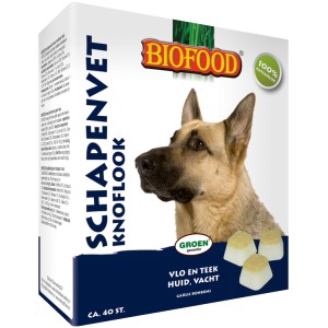 Biofood schapenvet bonbon knoflook 40 st