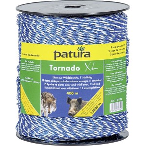 Tornado XL kunststofdraad blauw wit 400 meter