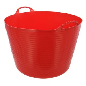 Flexibele mand rood 60 liter