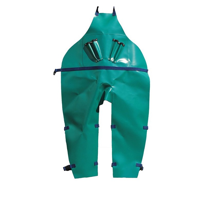 Klauwbekapper schort lang met beengespen