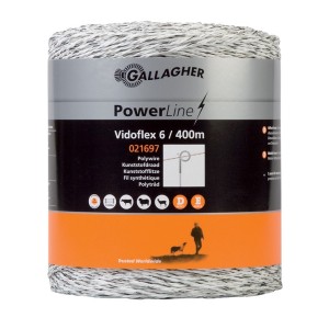 Gallagher Vidoflex 6 schrikdraad wit 400 meter