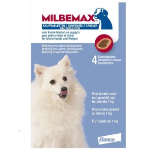 Kauwtablet ontworming hond klein 1-5kg