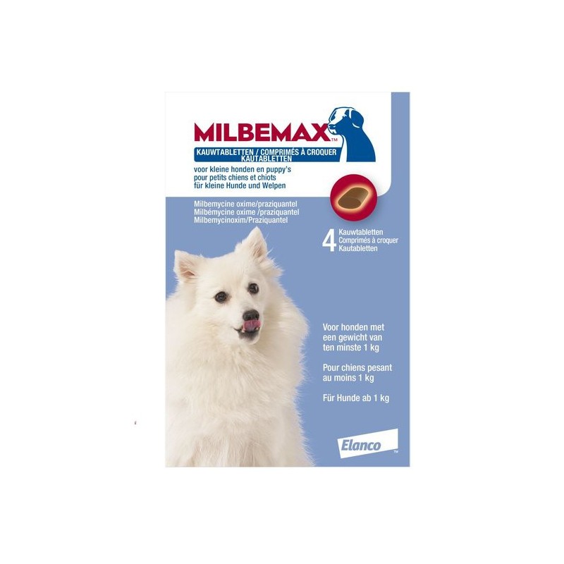 Kauwtablet ontworming hond klein 1-5kg