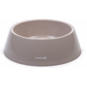 BZ Plastic voerbak hond beige 1,25L