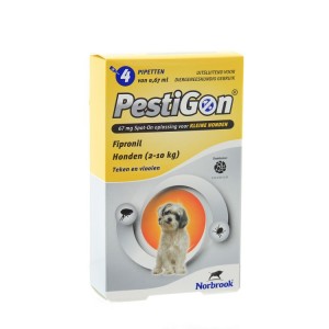 Pestigon hond 2-10kg 4 pipetten