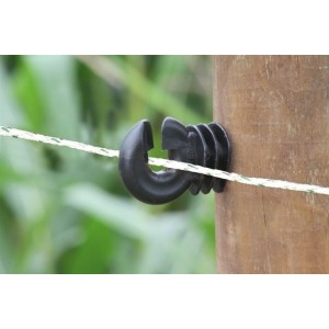 Draad geweven wit / groen 2.5mm 1000m