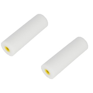 Lakroller schuim wit 10cm 2 stuks