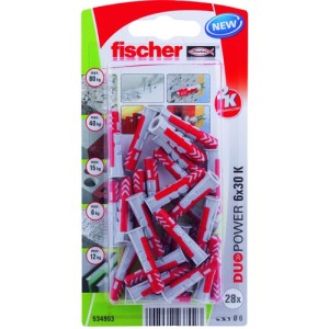 Fischer Plug Duopower 6x30mm 28 stuks