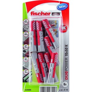 Fischer Plug Duopower 10x50mm 8 stuks