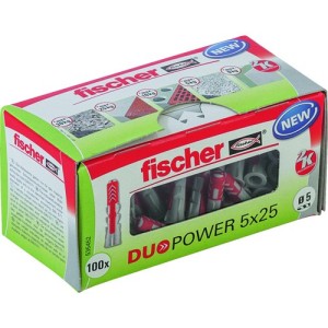 Fischer Plug Duopower 5x25mm 100 stuks