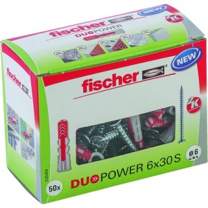 Fischer Plug Duopower 6x30mm met schroef 50 stuks