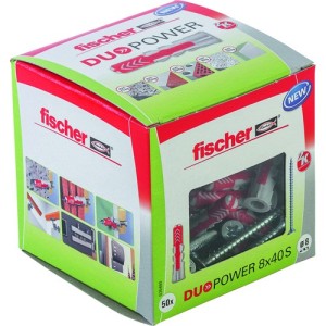 Fischer Plug Duopower 8x40mm met schroef 50 stuks