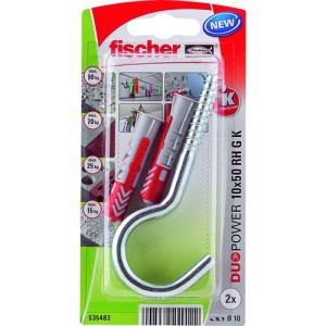 Fischer Plug Duopower 10x50mm met grote haak 2 stuks