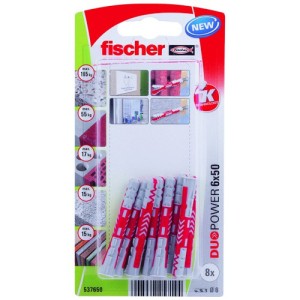 Fischer Plug Duopower 6x50mm 8 stuks