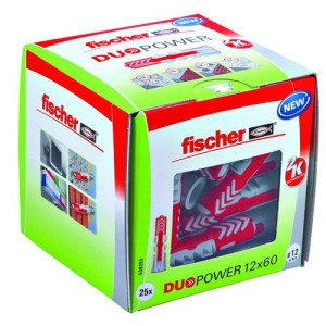 Fischer Plug Duopower 12x60mm 25 stuks