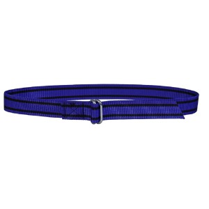 Halsband nylon blauw met knelgesp 130 cm