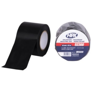Isolatietape zwart 50mm 20 meter