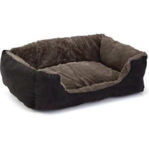 BZ Kattenmand Baboo Pluche taupe/zwart 48x37x18cm