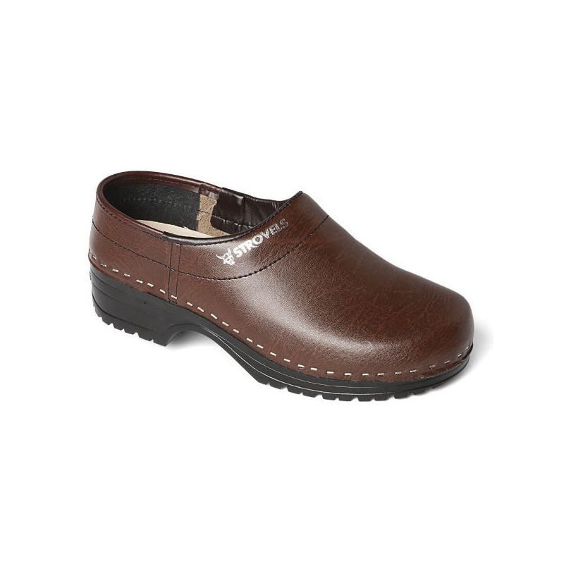 Schoenklomp Strövels 304 dicht bruin PU (O)