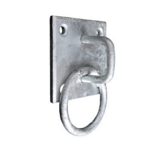 Aanlegring zwaar model 100x100x8mm verzinkt