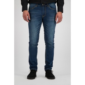 247 Palm Slim S07 Modern fit slim leg sand blasted medium blue