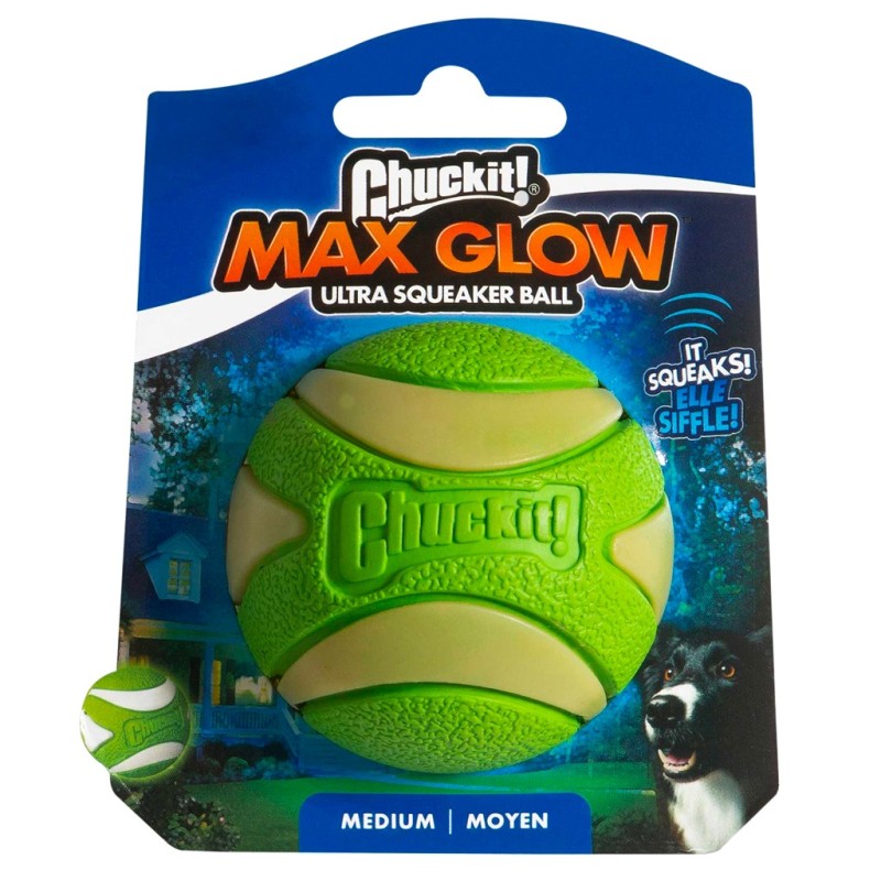 Chuckit Max Glow Ultra Squeaker M