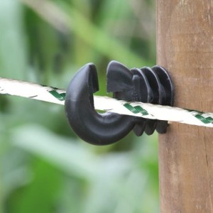 Afrasteringsdraad gevlochten wit/groen 6mm 200m