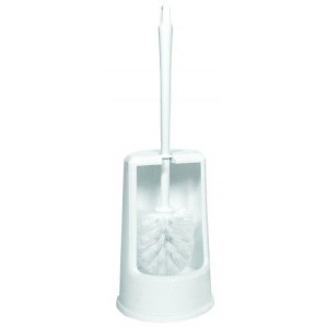 Toiletborstel met houder wit