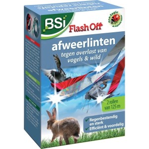 Afweerlinten Flash off voor vogels 2 x 125m