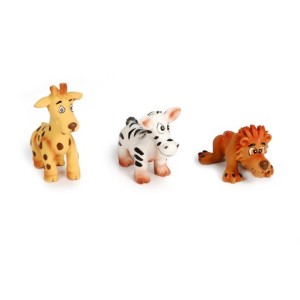 Hondenspeeltje latex safari dieren assorti