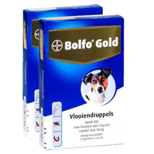 Bolfo Gold 100 hond 4 - 10 kg 4 pipetten