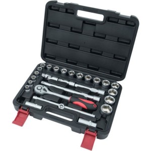 Dopsleutelset PROFI 1/2 26 delig