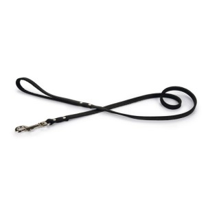 Beeztees hondenriem geniet zwart 100cm x 10mm