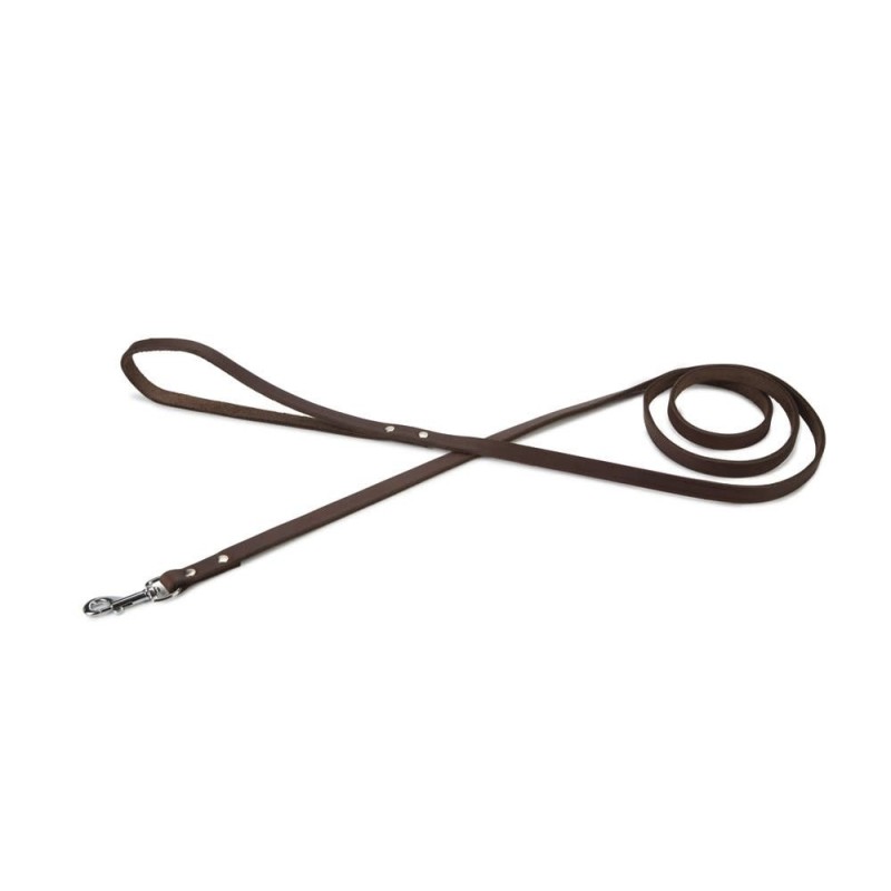 Beeztees hondenriem geniet bruin 200cm x 20mm