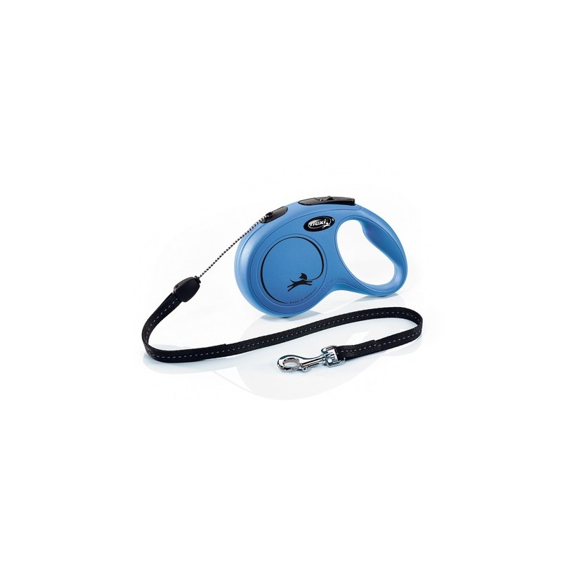 Flexi hondenriem new classic koord blauw 8 meter