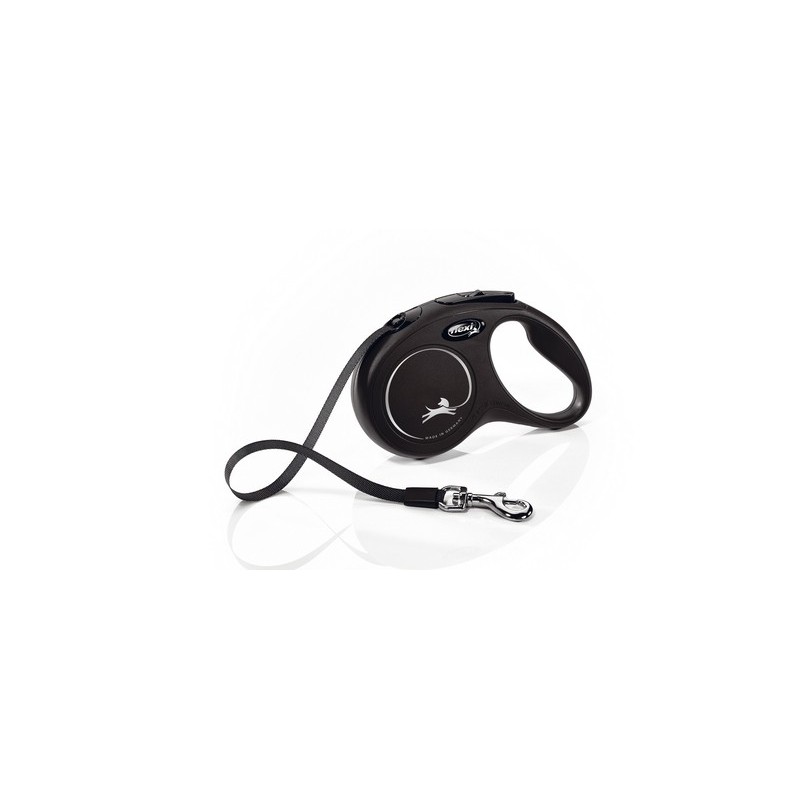 Flexi hondenriem new classic band s zwart 5m