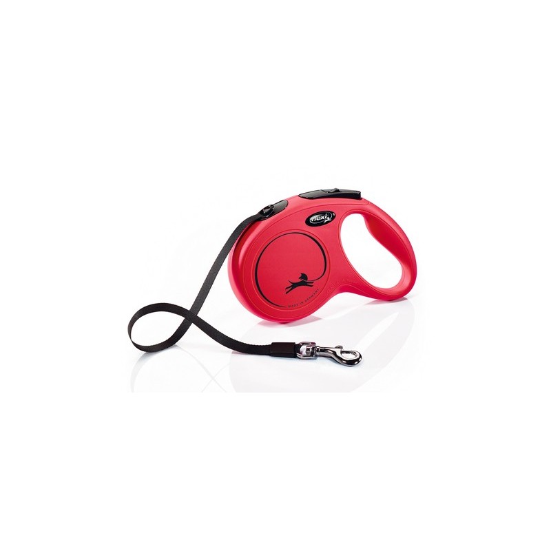 Flexi hondenriem new classic band M rood 5m