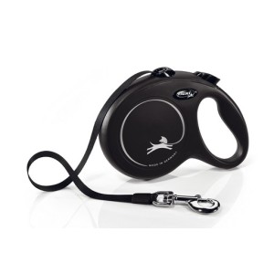 Flexi hondenriem new classic band L zwart 5m