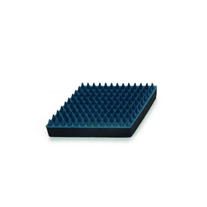 Beeztees Honden massageborstel rubber blauw 15cm