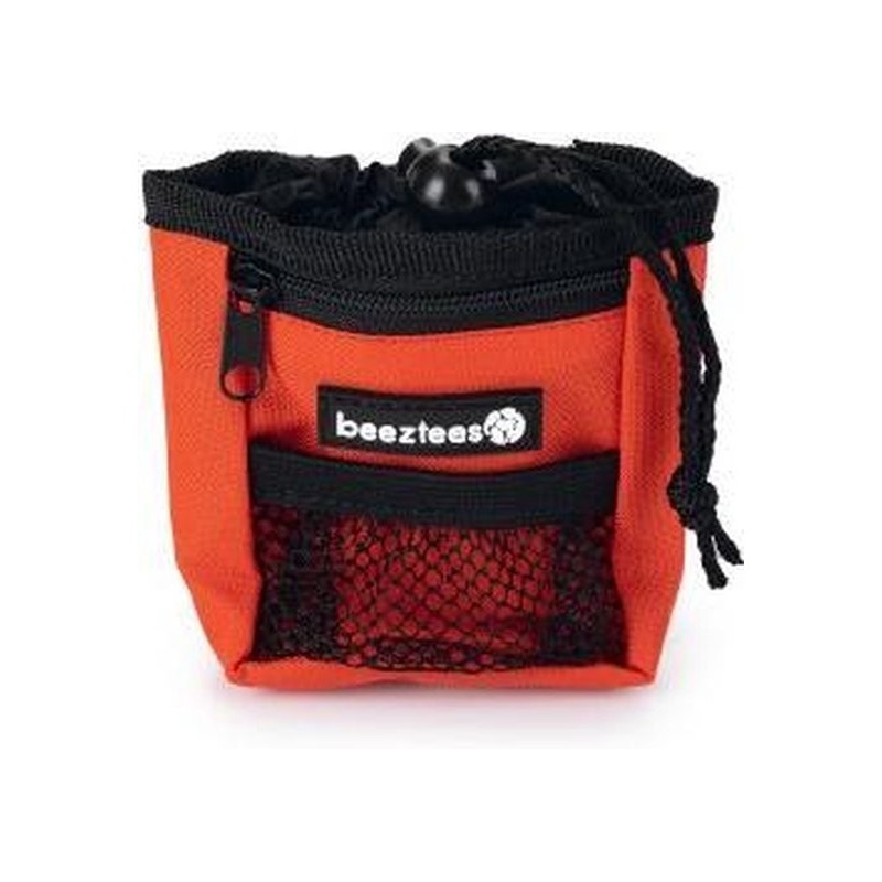 Beeztees Poepzak+beloningstasje Ordena rood 8x4x10cm
