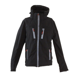 Softshell winterjas Clive zwart Storvik