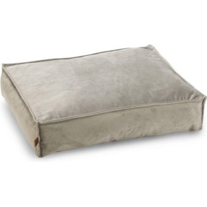 Hondenkussen Nalino fluweel grijs 70x55x15 cm