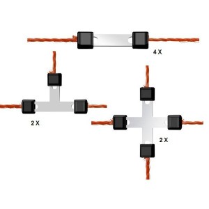 Reparatieset schrikdraad Litzclip verzinkt 8-delig