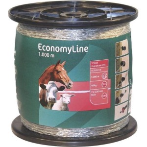 Economyline monodraad transparant 1000m