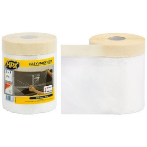 Afdekfolie met afplakband Easy mask film crêpe 55cm x 33m